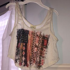 American Flag crop top